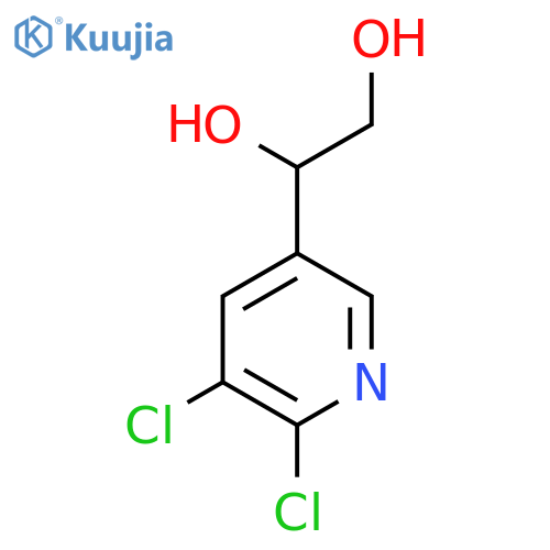 1-(5,6-dichloropyridin-3-yl)ethane-1,2-diol structure