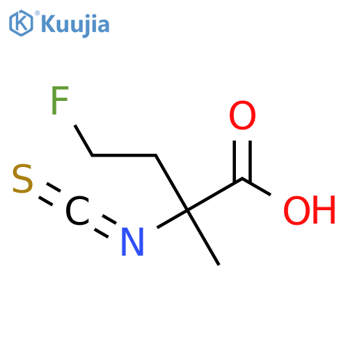 4-fluoro-2-isothiocyanato-2-methylbutanoic acid structure