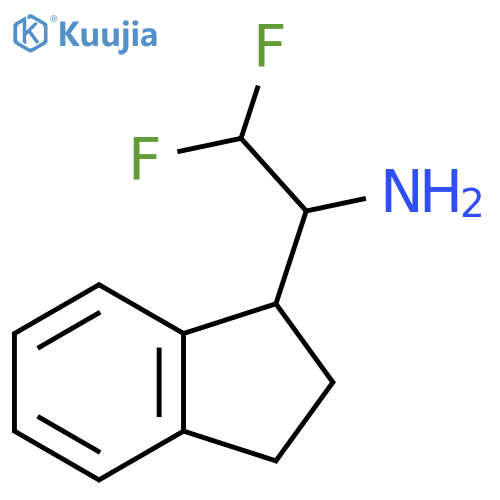 1-(2,3-dihydro-1H-inden-1-yl)-2,2-difluoroethan-1-amine structure