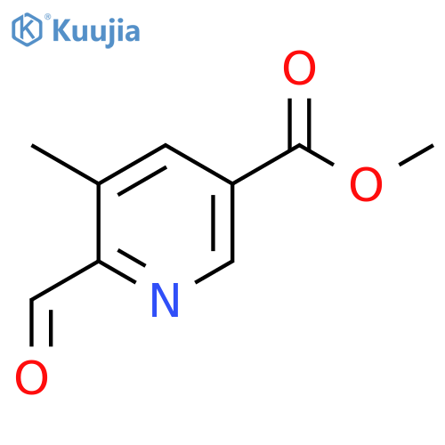 Methyl 6-formyl-5-methylnicotinate structure