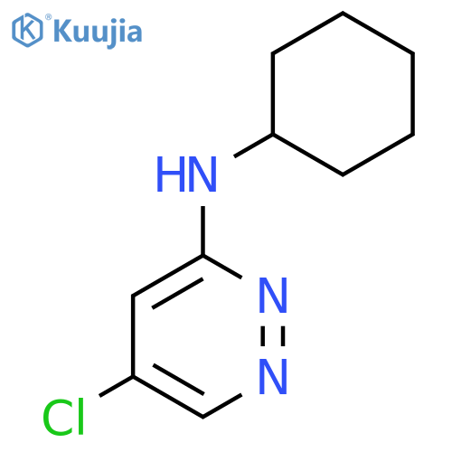 5-chloro-N-cyclohexylpyridazin-3-amine structure