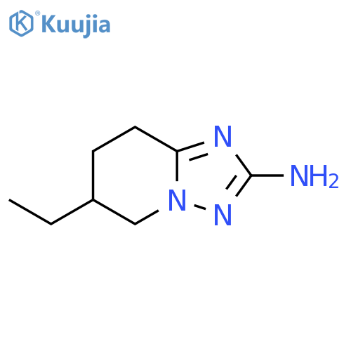 6-ethyl-5H,6H,7H,8H-1,2,4triazolo1,5-apyridin-2-amine structure