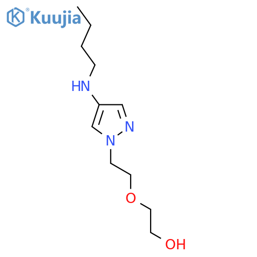 2-{2-4-(butylamino)-1H-pyrazol-1-ylethoxy}ethan-1-ol structure