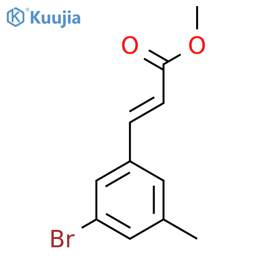 methyl (2E)-3-(3-bromo-5-methylphenyl)prop-2-enoate structure