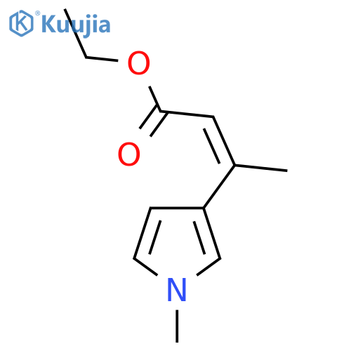 ethyl (2Z)-3-(1-methyl-1H-pyrrol-3-yl)but-2-enoate structure