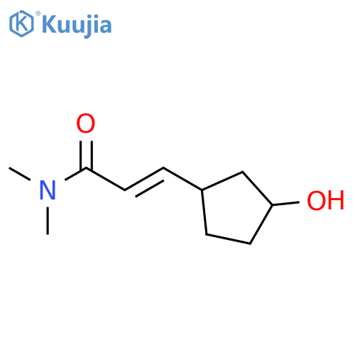 (E)-3-(3-hydroxycyclopentyl)-N,N-dimethyl-prop-2-enamide structure