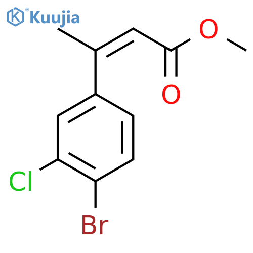 methyl (2Z)-3-(4-bromo-3-chlorophenyl)but-2-enoate structure
