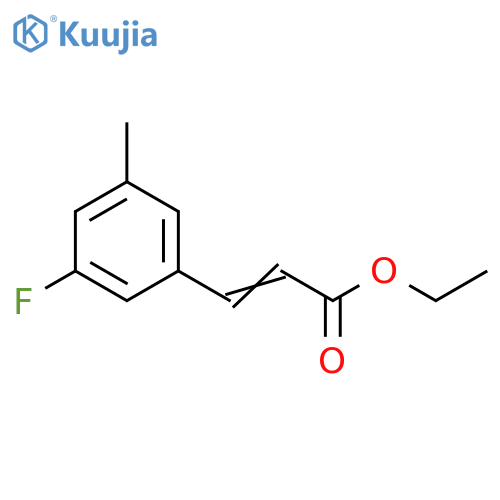 ethyl (2E)-3-(3-fluoro-5-methylphenyl)prop-2-enoate structure