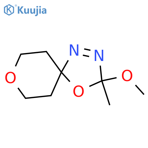 4,8-Dioxa-1,2-diazaspiro[4.5]dec-1-ene, 3-methoxy-3-methyl- structure