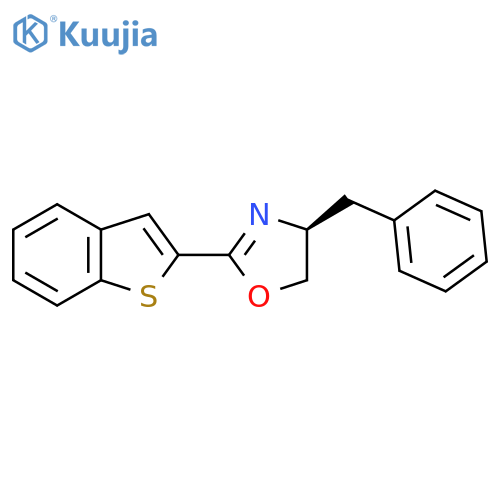 (S)-2-(Benzo[b]thiophen-2-yl)-4-benzyl-4,5-dihydrooxazole structure