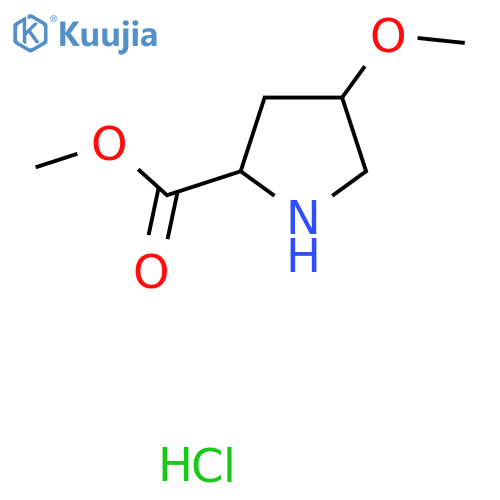 Methyl 4-methoxypyrrolidine-2-carboxylate hydrochloride structure