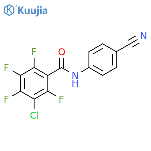 3-Chloro-N-(4-cyanophenyl)-2,4,5,6-tetrafluorobenzamide structure