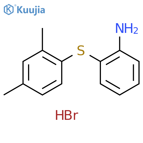Benzenamine, 2-[(2,4-dimethylphenyl)thio]-, hydrobromide (1:1) structure