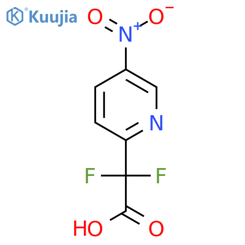 2,2-difluoro-2-(5-nitropyridin-2-yl)acetic acid structure