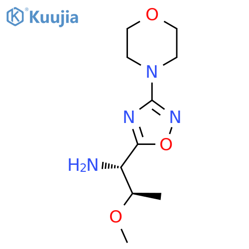 (1S,2R)-2-methoxy-1-3-(morpholin-4-yl)-1,2,4-oxadiazol-5-ylpropan-1-amine structure