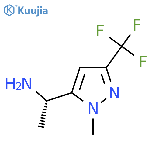 (1S)-1-1-methyl-3-(trifluoromethyl)-1H-pyrazol-5-ylethan-1-amine structure