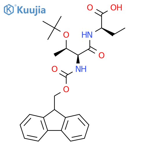 (2R)-2-(2S,3R)-3-(tert-butoxy)-2-({(9H-fluoren-9-yl)methoxycarbonyl}amino)butanamidobutanoic acid structure