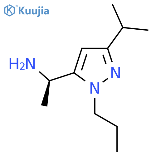 (1R)-1-3-(propan-2-yl)-1-propyl-1H-pyrazol-5-ylethan-1-amine structure