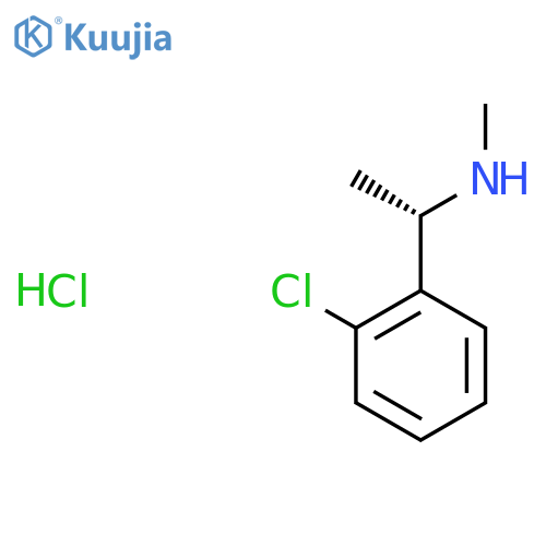 (1S)-1-(2-chlorophenyl)ethyl(methyl)amine hydrochloride structure