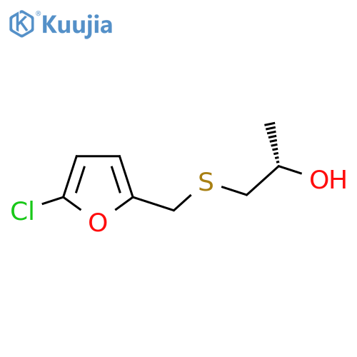 (2S)-1-{(5-chlorofuran-2-yl)methylsulfanyl}propan-2-ol structure