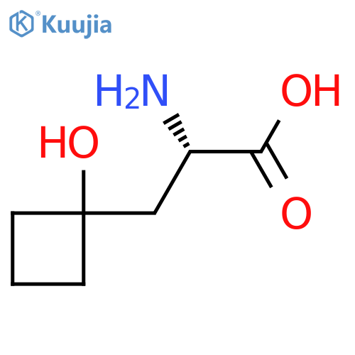 (2S)-2-amino-3-(1-hydroxycyclobutyl)propanoic acid structure