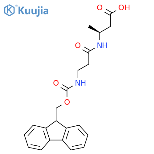 (3S)-3-3-({(9H-fluoren-9-yl)methoxycarbonyl}amino)propanamidobutanoic acid structure