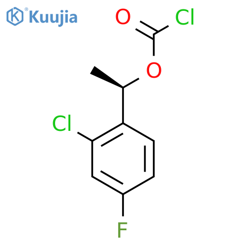(1R)-1-(2-chloro-4-fluorophenyl)ethyl chloroformate structure