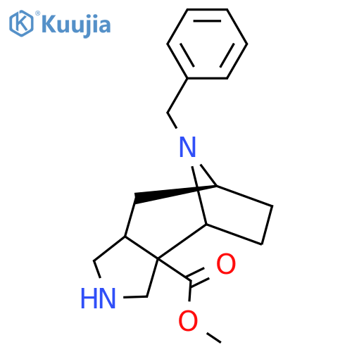 methyl (8S)-11-benzyl-4,11-diazatricyclo6.2.1.0,2,6undecane-2-carboxylate structure