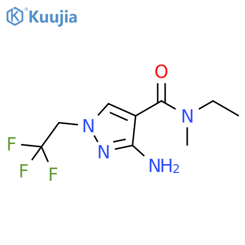 1H-Pyrazole-4-carboxamide, 3-amino-N-ethyl-N-methyl-1-(2,2,2-trifluoroethyl)- structure