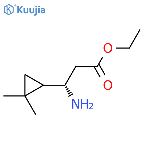 ethyl (3S)-3-amino-3-(2,2-dimethylcyclopropyl)propanoate structure