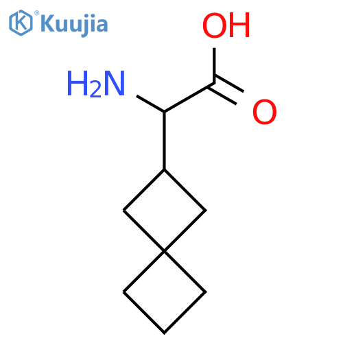 2-amino-2-{spiro3.3heptan-2-yl}acetic acid structure