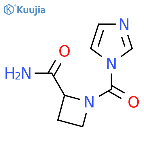1-(1H-imidazole-1-carbonyl)azetidine-2-carboxamide structure
