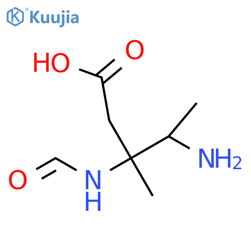 4-amino-3-formamido-3-methylpentanoic acid structure