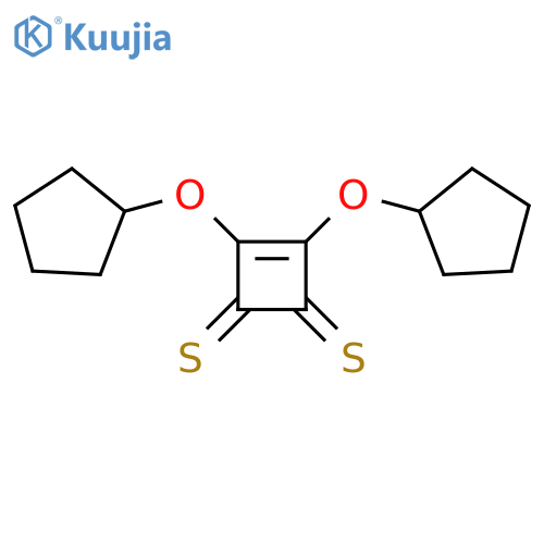 3,4-Bis(cyclopentyloxy)cyclobut-3-ene-1,2-dithione structure
