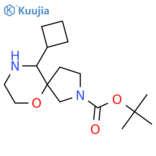 tert-butyl 10-cyclobutyl-6-oxa-2,9-diazaspiro4.5decane-2-carboxylate structure