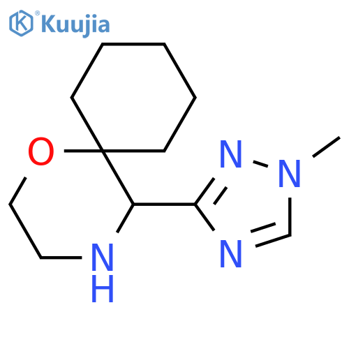 5-(1-methyl-1H-1,2,4-triazol-3-yl)-1-oxa-4-azaspiro5.5undecane structure