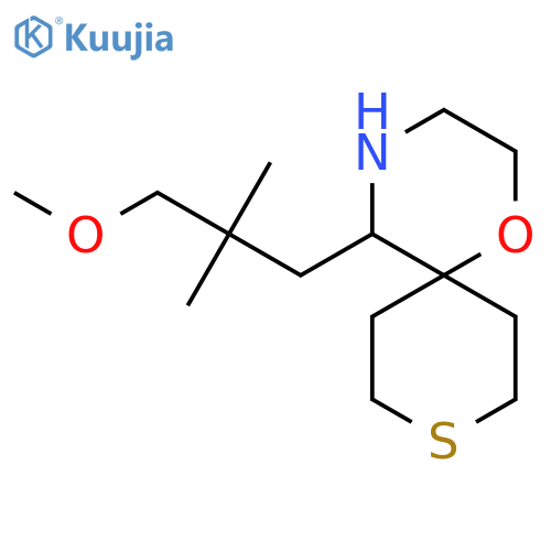 5-(3-methoxy-2,2-dimethylpropyl)-1-oxa-9-thia-4-azaspiro5.5undecane structure