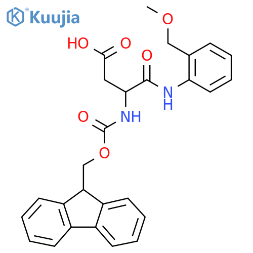 3-({(9H-fluoren-9-yl)methoxycarbonyl}amino)-3-{2-(methoxymethyl)phenylcarbamoyl}propanoic acid structure