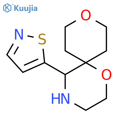 5-(1,2-thiazol-5-yl)-1,9-dioxa-4-azaspiro5.5undecane structure
