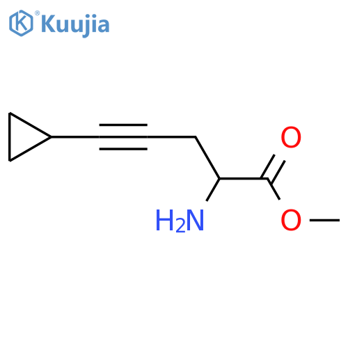 methyl 2-amino-5-cyclopropylpent-4-ynoate structure