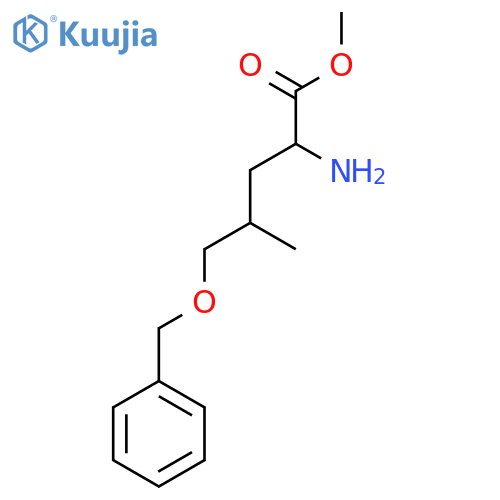 methyl 2-amino-5-(benzyloxy)-4-methylpentanoate structure
