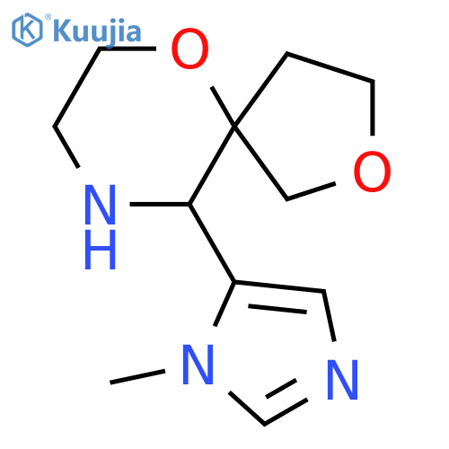 10-(1-methyl-1H-imidazol-5-yl)-2,6-dioxa-9-azaspiro4.5decane structure
