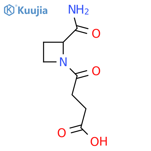 4-(2-carbamoylazetidin-1-yl)-4-oxobutanoic acid structure