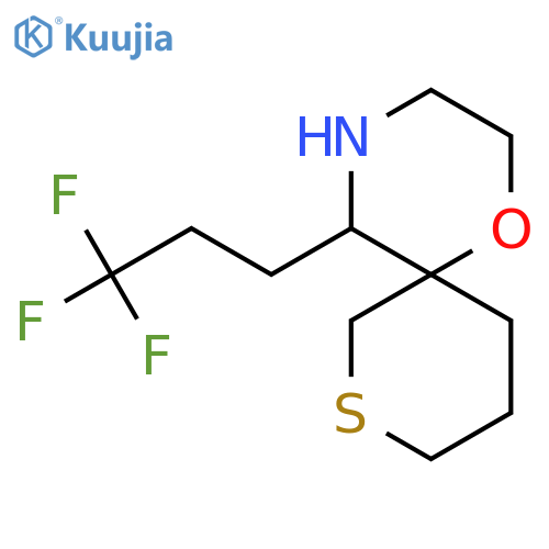 5-(3,3,3-trifluoropropyl)-1-oxa-8-thia-4-azaspiro5.5undecane structure