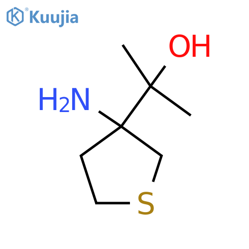 2-(3-aminothiolan-3-yl)propan-2-ol structure