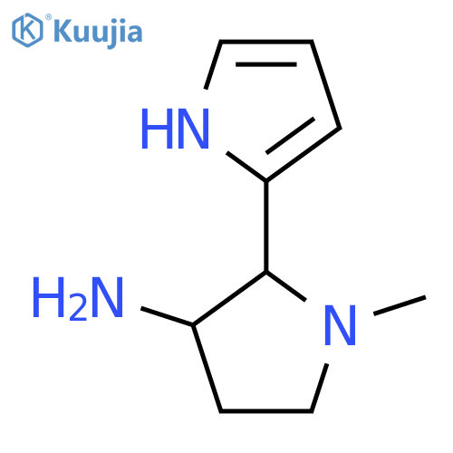1-methyl-2-(1H-pyrrol-2-yl)pyrrolidin-3-amine structure