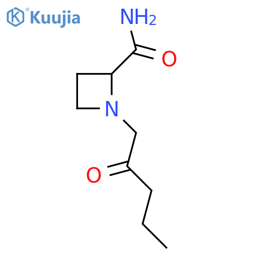 1-(2-oxopentyl)azetidine-2-carboxamide structure