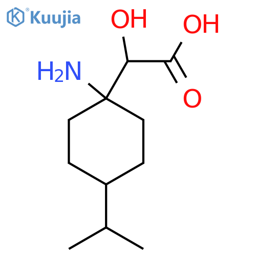 2-1-amino-4-(propan-2-yl)cyclohexyl-2-hydroxyacetic acid structure