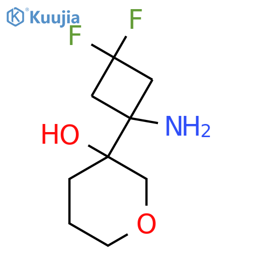 3-(1-amino-3,3-difluorocyclobutyl)oxan-3-ol structure