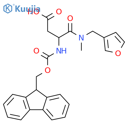 3-({(9H-fluoren-9-yl)methoxycarbonyl}amino)-3-{(furan-3-yl)methyl(methyl)carbamoyl}propanoic acid structure